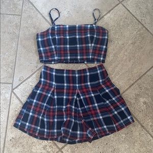 Two piece tank top and skort set
